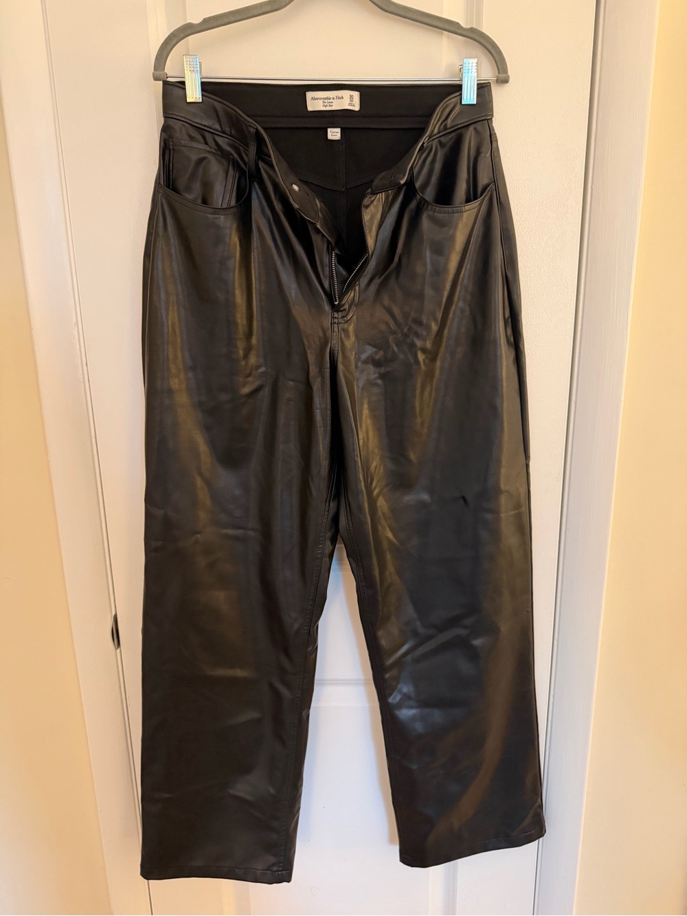 Abercrombie & Fitch Black Faux Leather Women’s
